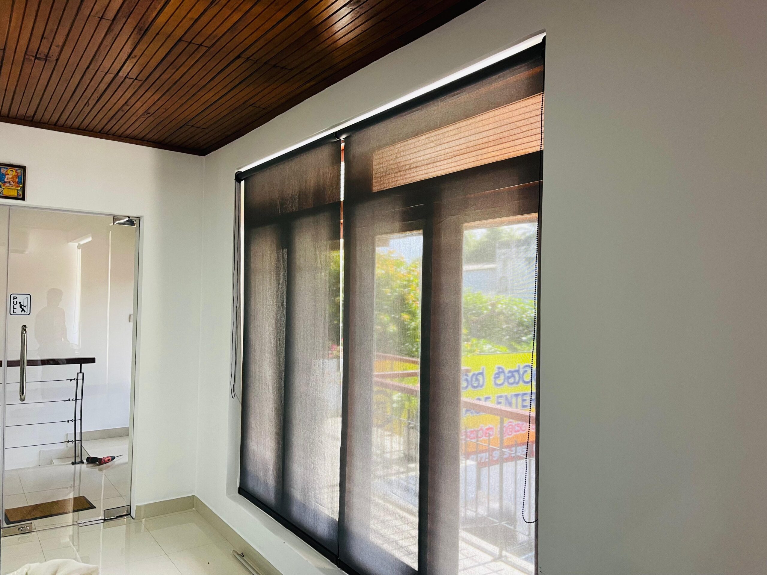 Perforated Roller Blinds – Office Installation, Mt. Lavinia